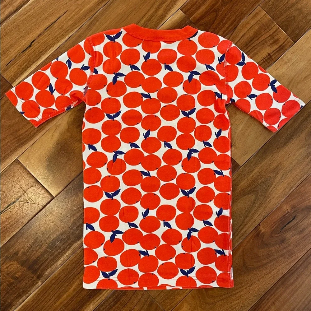 NEW Hanna Andersson Orange and Blue Orange Print Pajama Set Size 160cm / 14 - Picture 8 of 8